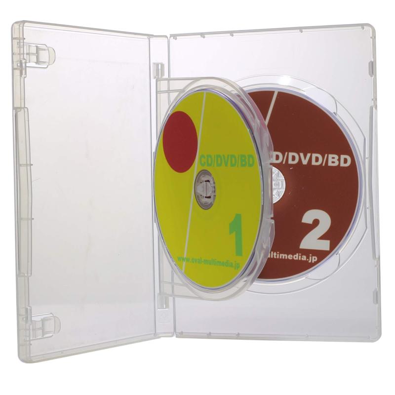 オーバルマルチメディア Mロックシリーズ 15mm厚フリップタイプ 2枚収納 3個セット