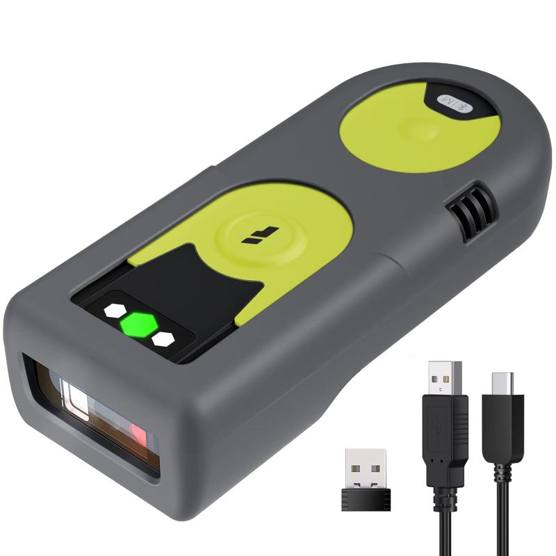 Inateck 1D 2D QR バーコードリーダー、小型リーダー、Bluetooth