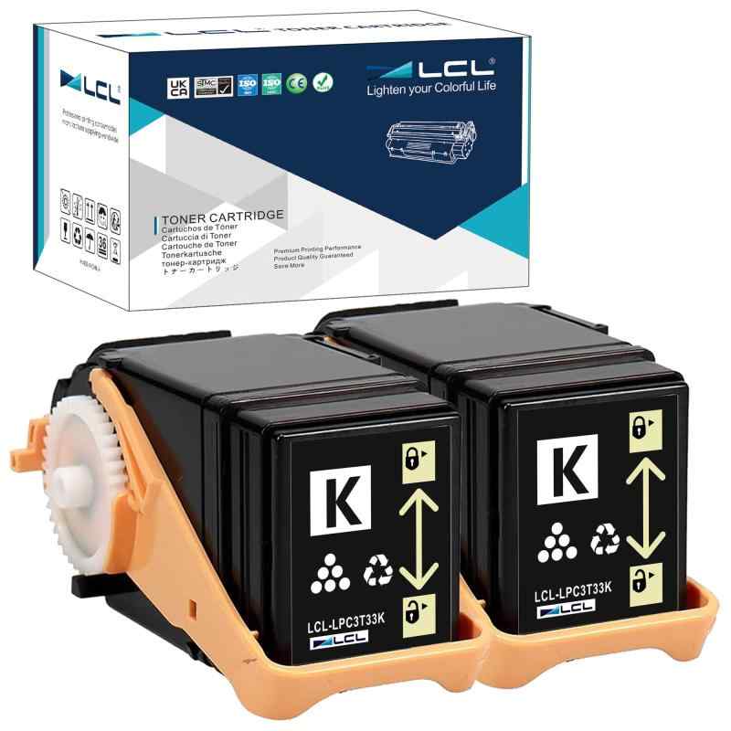LCL エプソン用 互換トナーカートリッジ LPC3T33K 2本
