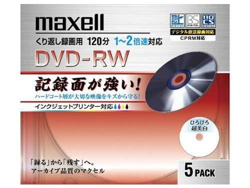 maxell 2倍速対応録画用DVD-RWハードコ�