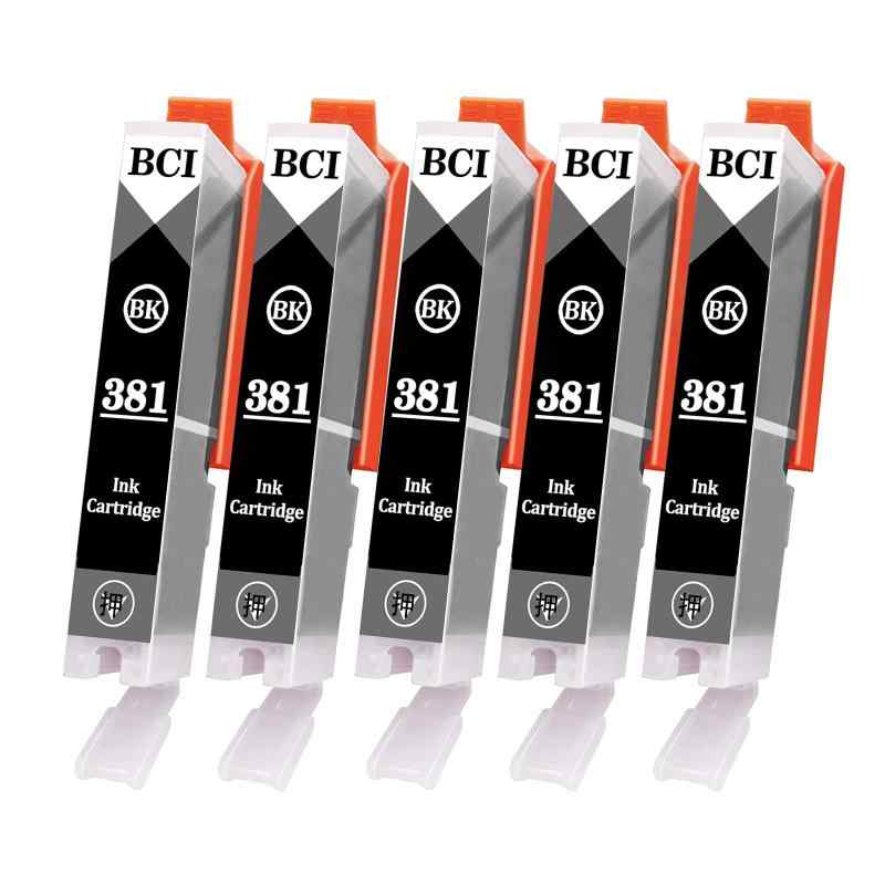 BCI-380 BCI-381 キヤノン canon用 BCI-380 381XL PGBK C M Y GY インクカートリッジ 5本セット Canon 380 381互換インク 対応機種：PIXUS TR703 TR7530 TR8530 TR863