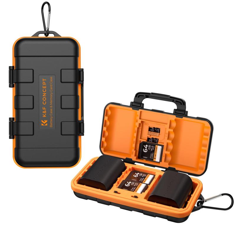 K&F Concept バッテリー収納 MicroSD/MSD/TFカード 収納 カードケース ボックス 電池ケース