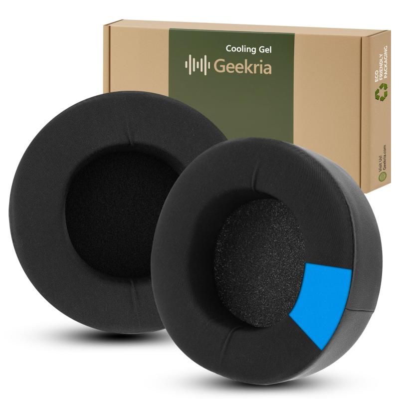 Rakuten - Geekria イヤーパッド Sport 互換性 パッドコルセア Corsair Virtuoso PRO Wired (CA-9011370-NA) ヘッドホンに対応 パッド イヤー/イヤーカップ 冷却ジェル (黒)
