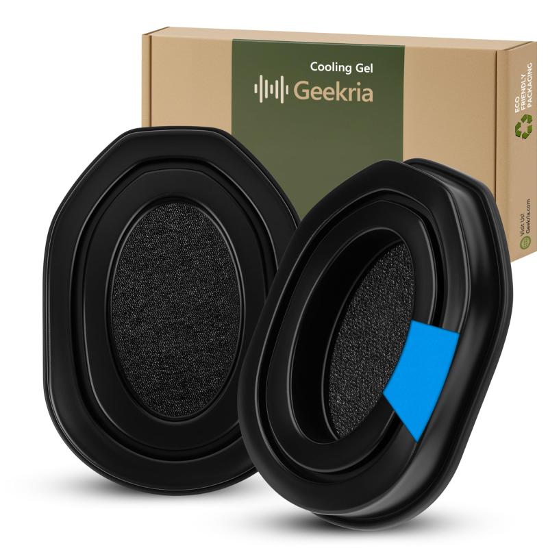 Geekria イヤーパッド Sport 互換性 パッド Walker's Razor Compact Electronic Youth/Women's Muffs ヘッドホンに対応 パッド イヤー/イヤーカップ 冷却ジェル (黒)