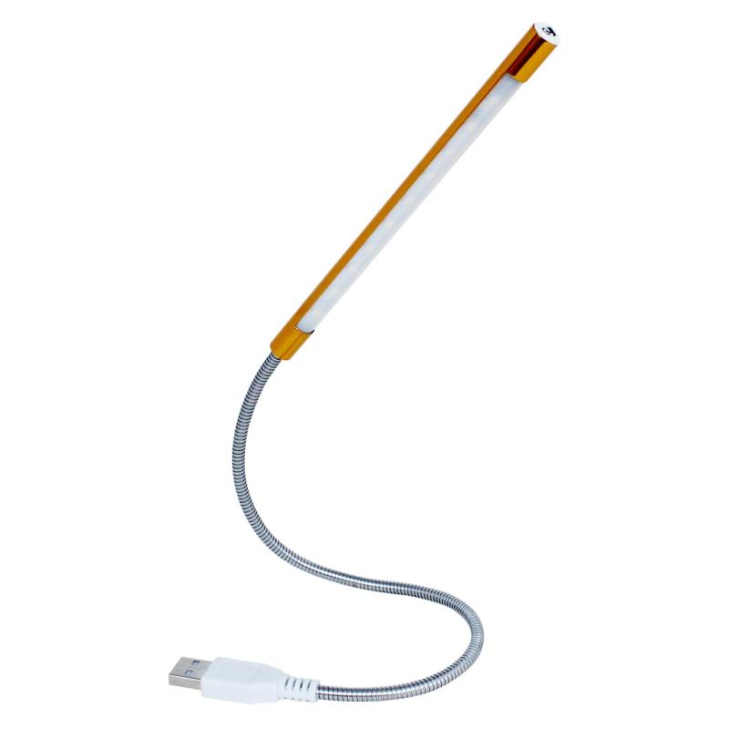 USB 5V タッチスイッチ LEDデスクライト 白発光 フレキシブルアーム