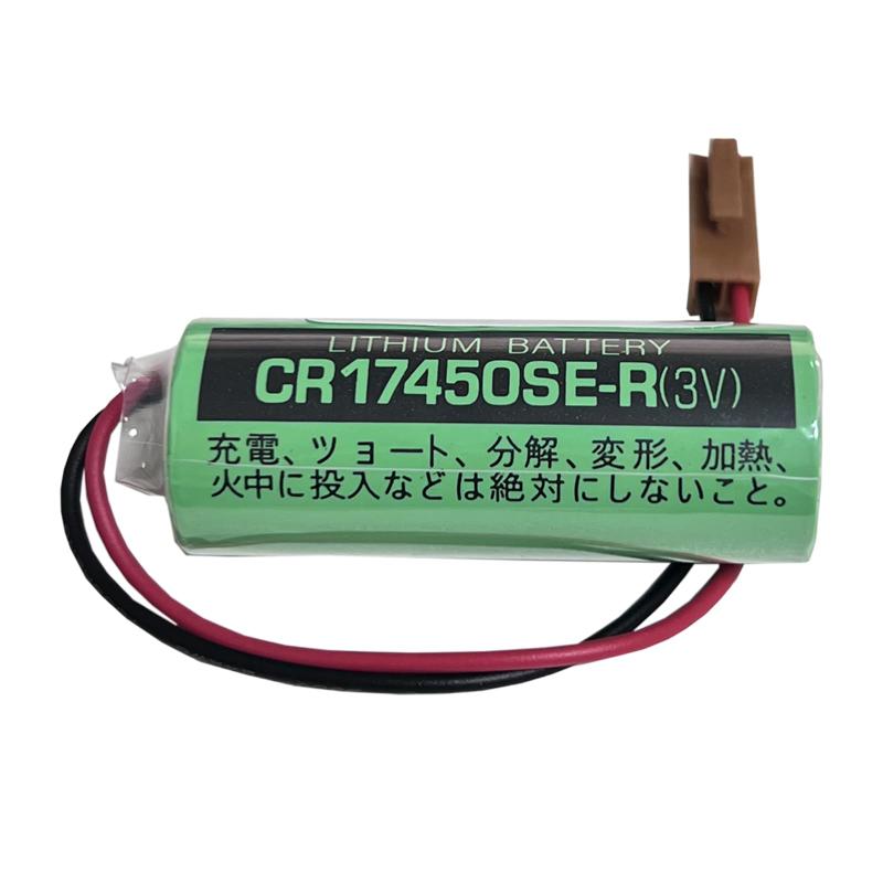 HIGHAKKU 互換 電池 CR17450SE-R A02B-0200-K102 A98L-0031-0012 A02B-0118-K111 バッテリー (褐色のインターフェース)