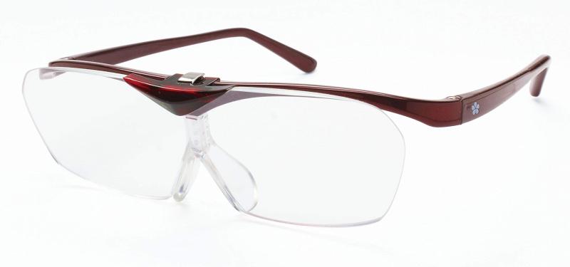 拡大鏡 SMARTEYE PREMIUM 軽量 超弾性フレーム 1.6倍 ハネアゲタイプルーペ スマートアイ プレミアム