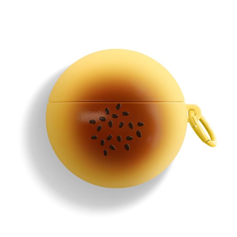 UnnFiko for AirPods Pro3 ケース かわいい シリコンケース イヤホン保護ケース 可愛い枕型ヘッドホン収納バッグ ホワイトピロー エアポッド カバー ふわふわの毛玉付き エアポッド pro第3世代に適