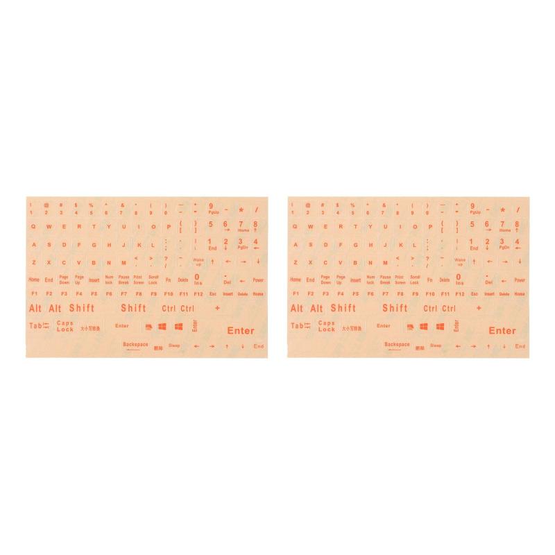 Rakuten - NUOLUX 2枚 キーボードステッカー クリア キーボードステッカー 英字 キーボードシール ラベル ステッカー マットタイプ