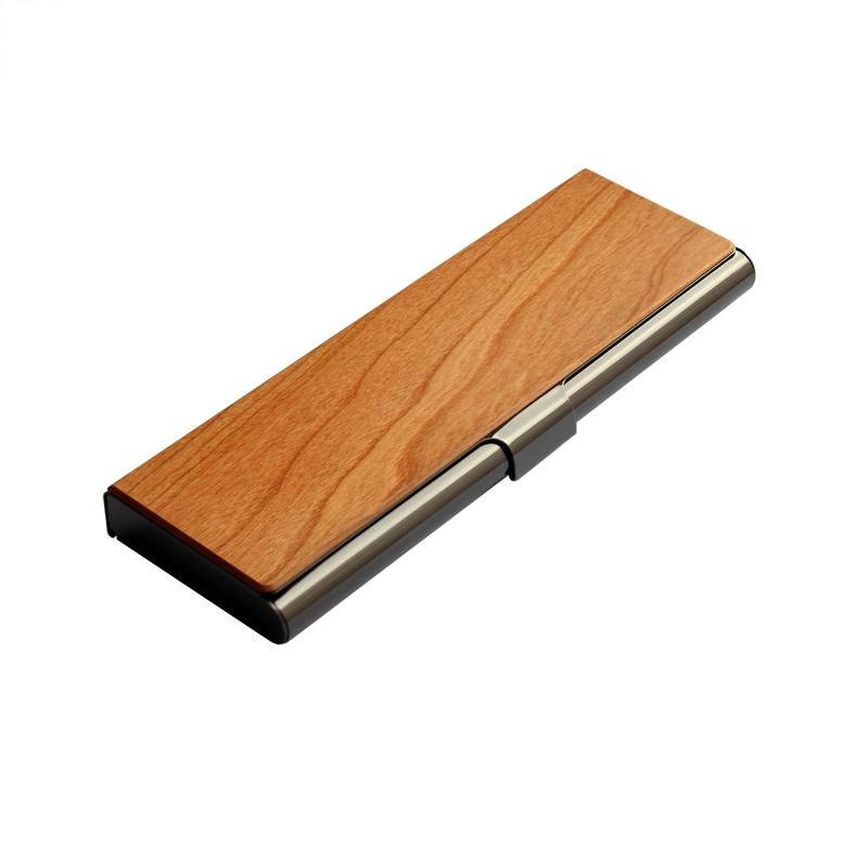 「PEN CASE」重厚感のあるステンレス素材と銘木をあわせた木製ペンケース komorebishop-10171160 木漏れ日ショップ パッケージ画像