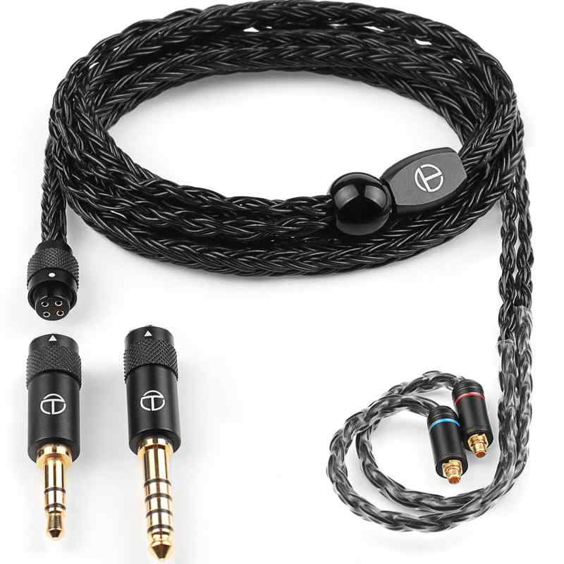 TRN Heiman リケーブル MMCX 2Pin QDC 無酸素銅 銀メッキ線 3.5 mm プラグ バラン...