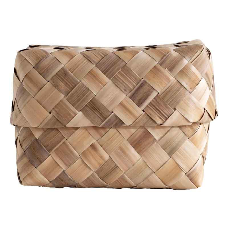 月桃編み 収納かご 収納ボックス 編みかご おしゃれ 片付け 手作り かご 天然素材 インテリア 軽量 シンプル 台湾雑貨