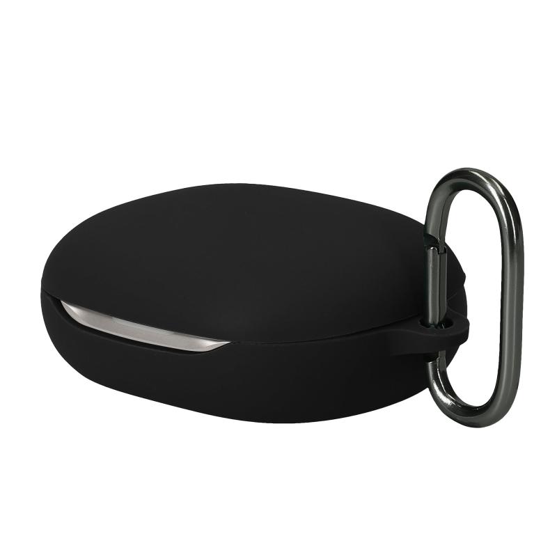 kwmobile イヤホンケース JBL SENSE PRO対応 ケース - ワイヤレスイヤホン シリコン 落下防止 黒色