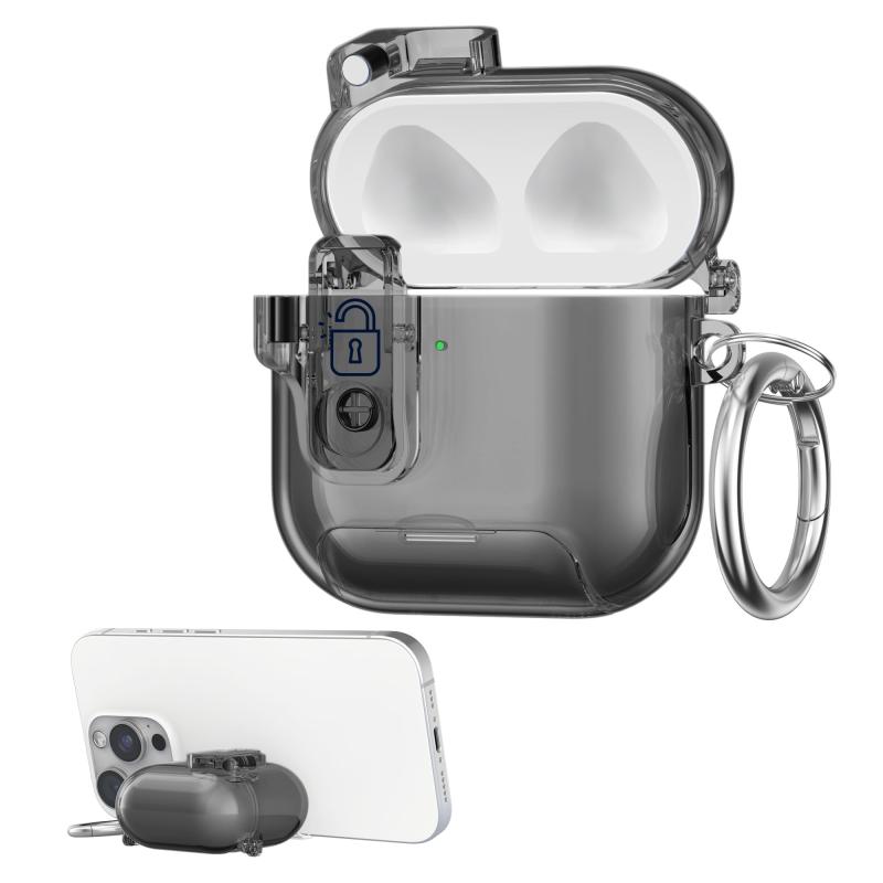 kwmobile 保護カバー Apple Airpods 4対応 ケース - イヤホンケース スマホスタン...