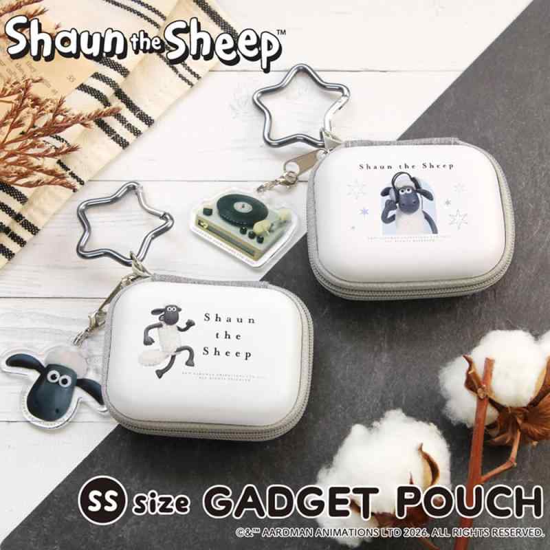 [グランサンク] ひつじのショーン チャーム付きガジェットポーチSS EVAケース 小型収納 AirPods 充電ケーブル 保護ケース カラビナ付き コンパクト 軽量 持ち運び便利 komorebishop-10198093 木漏れ日ショップ サンプル画像3