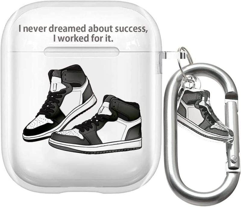 airpods pro2 ケース PC シューズ スニーカー クリア デザイン 韓国 エアーポッズ プロ カバー メンズ レディース お揃 イヤホンケース カラビナ フック ハードケース