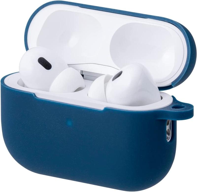 musashino LABEL AirPods Pro第2世代用シリコンカバー シリコン製 保護カバー 装着充電可能 ワイヤレス充電可能