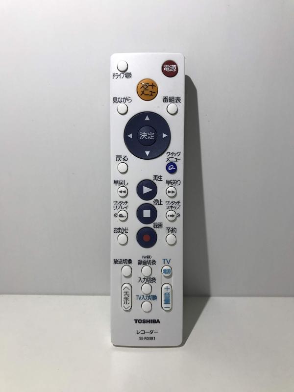 東芝 ブルーレイレコーダー シンプルリモコン SE-R0381 79105212