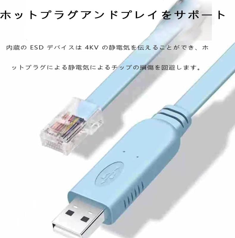 Parishop CISCO互換ケーブル FTDI chipset USB RJ45 コンソールケーブル ルーター スイッチ W komorebishop-10239344 木漏れ日ショップ サンプル画像2