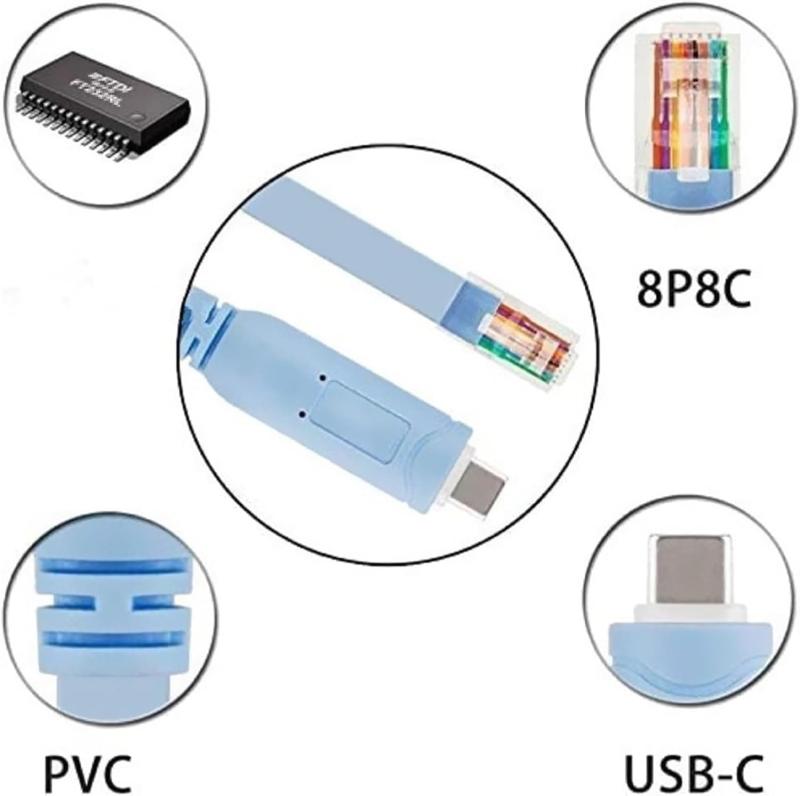 Parishop CISCO互換ケーブル FTDI chipset USB RJ45 コンソールケーブル ルーター スイッチ W komorebishop-10239344 木漏れ日ショップ サンプル画像3