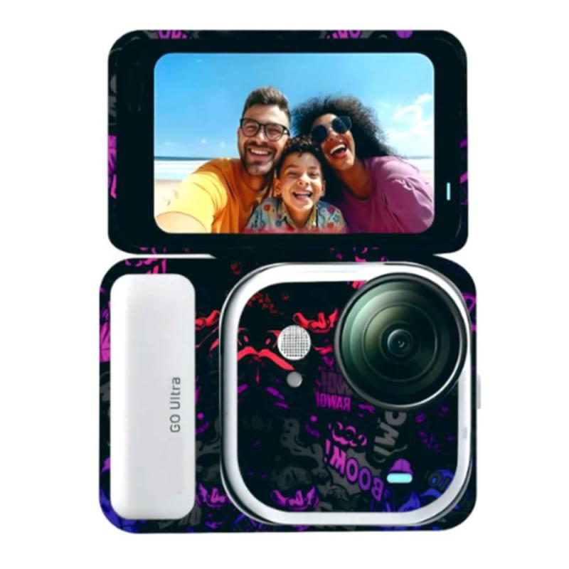 Insta360 Go Ultra 対応 ステッカー 保護フィルムキット防水 防塵、耐傷性 - 2