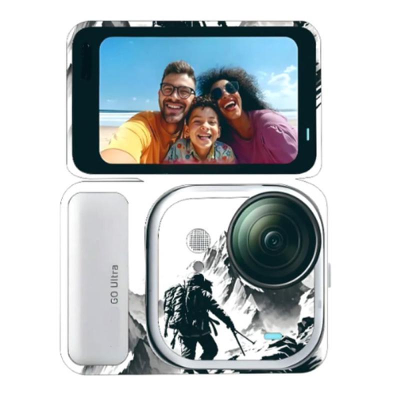 Insta360 Go Ultra 対応 ステッカー 保護フィルムキット防水 防塵、耐傷性 - 3