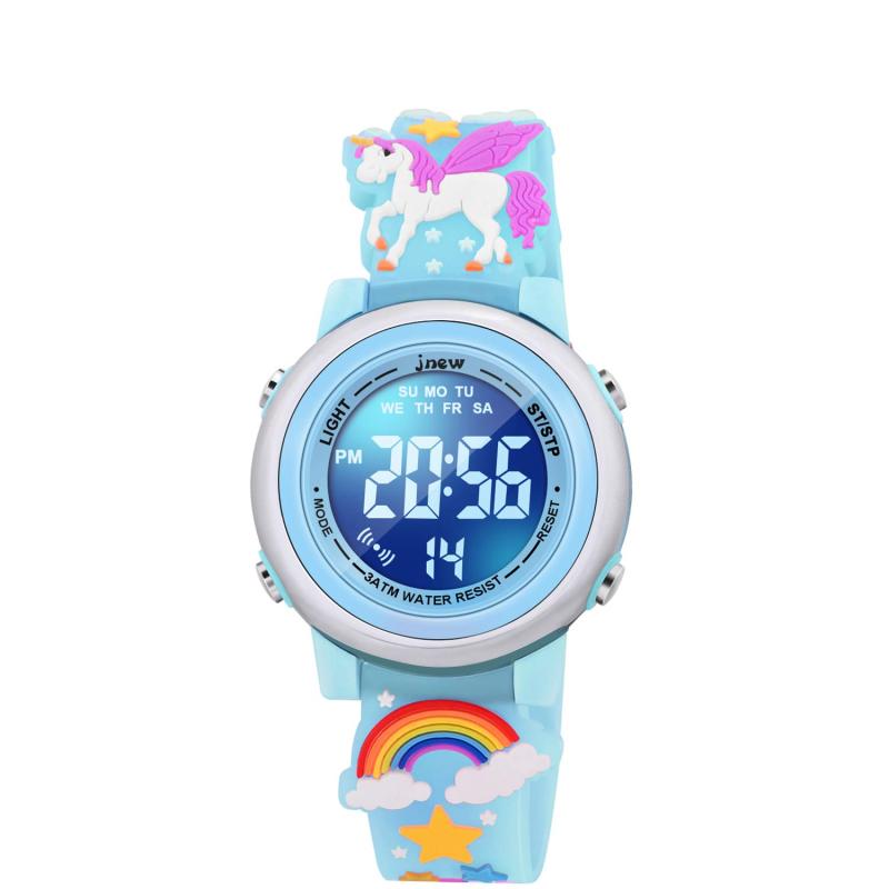 VAPCUFF 3-10歳の女の子向けギフト 子供用腕時計 おもちゃ3 4 5 6 7 8歳の女の子向け誕生日フェスティバル 4-9歳の女の子向け ユニコーンブルー