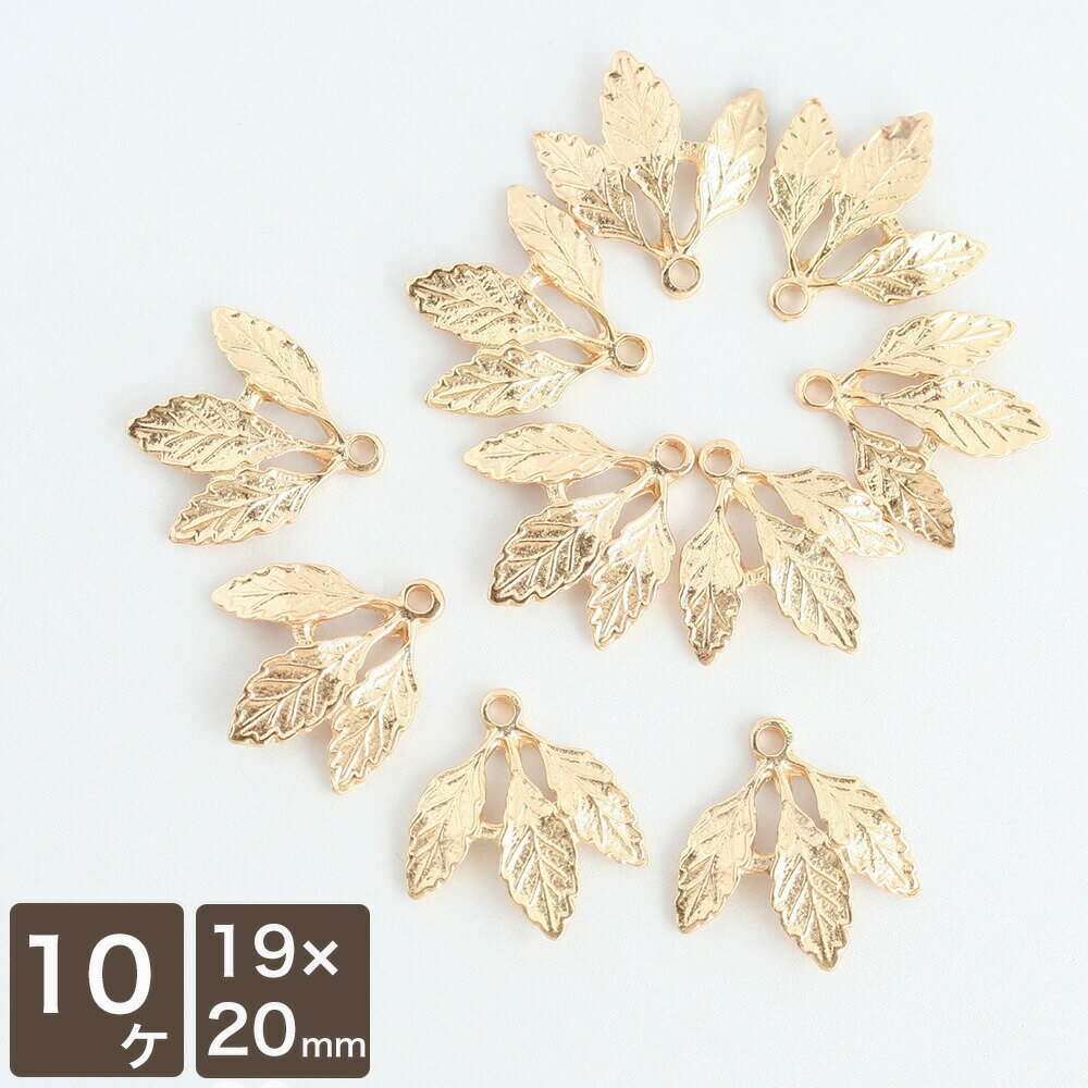 ハンドメイドアクセサリー用のパーツです。ピアスやネックレス等アクセサリーや小物作りにおすすめです。 サイズ：約19×20mm 販売単位：10個 生産国：中国 ご返品について：不良品以外のご返品・ご交換は承っておりません。 商品写真について：できるだけ忠実に再現するよう努力しておりますが、ディスプレイ画面等の環境上、ページで見た色と実際の商品の色とは多少異なる場合がございます。 関連ワード：メタルパーツ 金属パーツ つなぎパーツ ジョイントパーツ ピアス パーツ イヤリング イアリング ブレスレット 手作り ハンドメイド 手芸 素材 副資材 アクセサリーパーツ DIY 材料 素材 初心者 ビーズ ピアス メール便対応 komorebista コモレビスタハンド メイドアクセサリー用のパーツです。ピアスやネックレス等アクセサリーや小物作りにおすすめです。