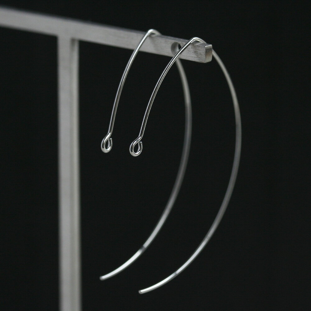 サージカルステンレスV字ピアスパーツ 1ペア ピアス金具 アレルギー対応 ピアスパーツ ハンドメイド アクセサリーパーツ 手芸 ハンドメイド パーツ ピアス シルバー