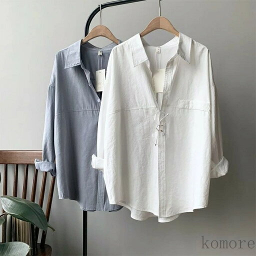 【送料無料】レディースシャツ ゆったり 白シャツ トップス カジュアル 大きいサイズ 春服 無地 上品 おしゃれ 30代40代50代 【送料無料】レディースシャツ ゆったり 白シャツ トップス カジュアル 大きいサイズ 春服 無地 上品 おしゃれ 30代40代50代