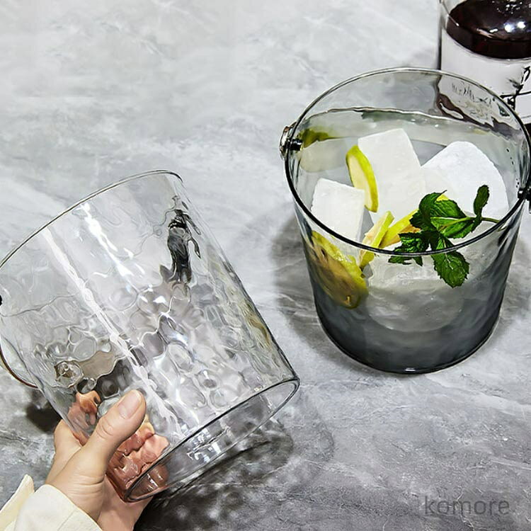 【送料無料】氷入れ アイスバケット 酒 ワインクーラー 氷バケツ ワイン アイスペール シャンパンクーラー クーラー ポータブル クリア komorebizakka-10047983 KomorebiZakka サンプル画像3