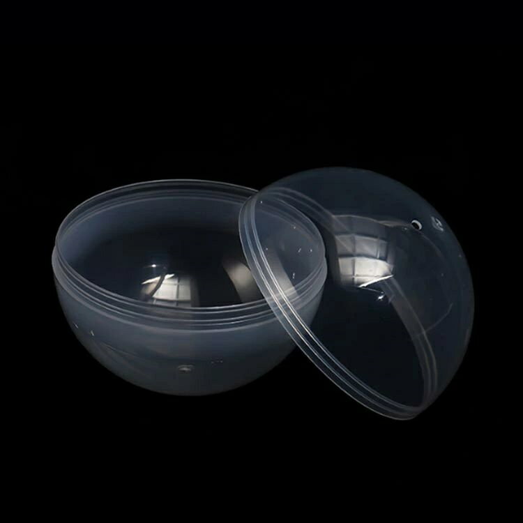 KomorebiZakkaの【送料無料】100個 カプセル 空カプセル 透明 ガチャガチャ用 景品 100個 50mm 60mm 65mm おもちゃ 5種類 縁日 イベント 景品 子供会 玩具｜アングル3