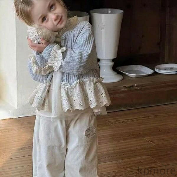 【送料無料】子供服 キッズ カーディガン シャツ ブラウス パンツ ボトムス ズボン 女の子