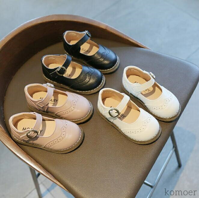 【送料無料】女の子 シューズ こども 柔軟 軽量 シンプル 履きやすい フラットシューズ パンプス シュ..