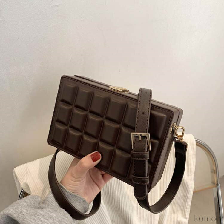 【送料無料】クラッチバッグ ケース 女性 スクエア 斜めかけバッグ ショルダー 板チョコ チョコレート ..