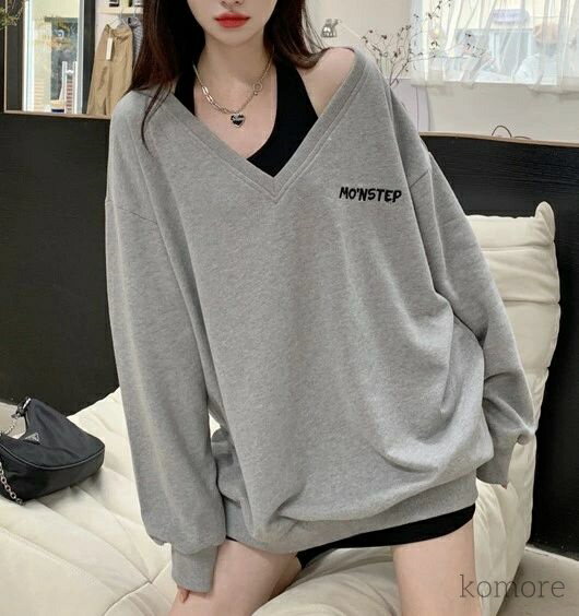 トレーナー レディース 韓国 大きめ オーバーサイズ 秋 冬 パーカー 韓国ファッション ビッグシルエット ロゴ スポーツ 大きいサイズ ジップアップ パーカー 秋冬 ビックパーカー