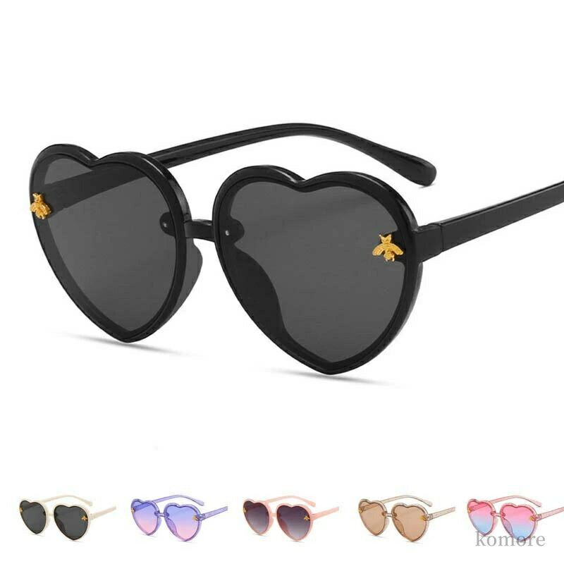 【送料無料】子供用サングラス 男の子 女の子 柔軟な 超軽量 サングラス 偏光 ファッション 子供用 ハート型 キッズサングラス