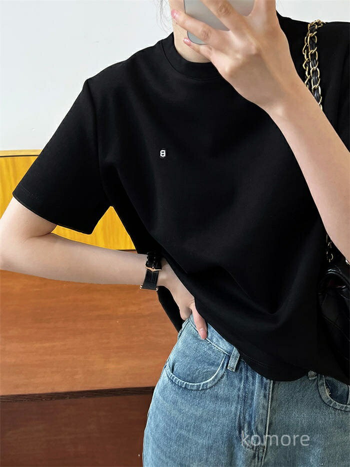 【送料無料】シンプル 部屋着 着痩せ 夏 春 着回し 綿 コットン カジュアル ルームウェア オフィス ベーシック 体型カバー ホワイト ブラック