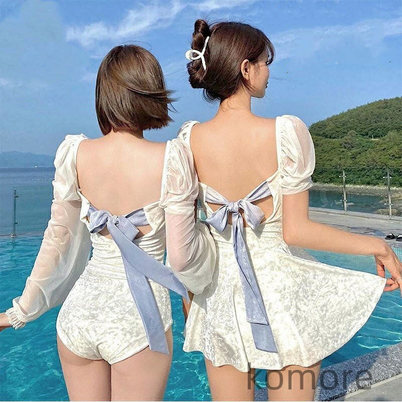 【送料無料】レディース 水着 ワンピース 体型カバー 韓国ファッション 20代 30代 40代 おしゃれ 大人 女性 ママ
