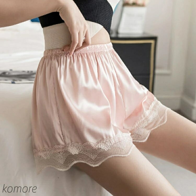 【送料無料】ぺチショートパンツ インナーパンツ 透けない 透け防止 シンプル レディース ルームウエア ナチュラル ペチパンツ ボトムス ペチコート 3