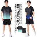 【送料無料】速乾 夏 2点セット ハーフパンツ 半袖Tシャツ ジャージ レディース ランニングウェア 接触冷感 上下セット メンズ