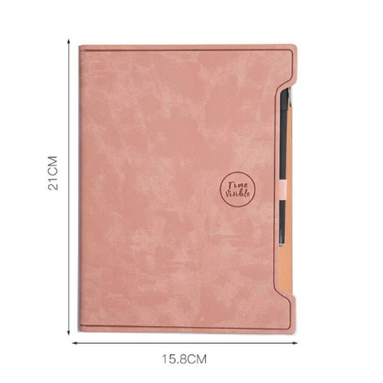 【送料無料】イクレザー 合成皮革 システム手帳 ペンホルダー付き PUレザー カード入れ ビジネス手帳 文具 システム手帳 日記帳 メモ帳 会社