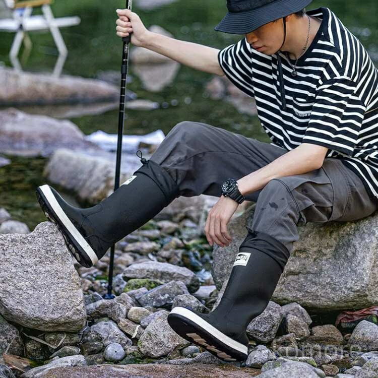 【送料無料】疲れない 雨靴 台風 雪 雨 軽量 おしゃれ 完全防水 ロングブーツ ロング丈 レインシューズ レディース メンズ レインブーツ