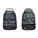【送料無料】収納ポケット 後部座席 キックマット キックカバー シートバックポケット 車 靴の汚れ防止 2個セット キックガード 防水生地