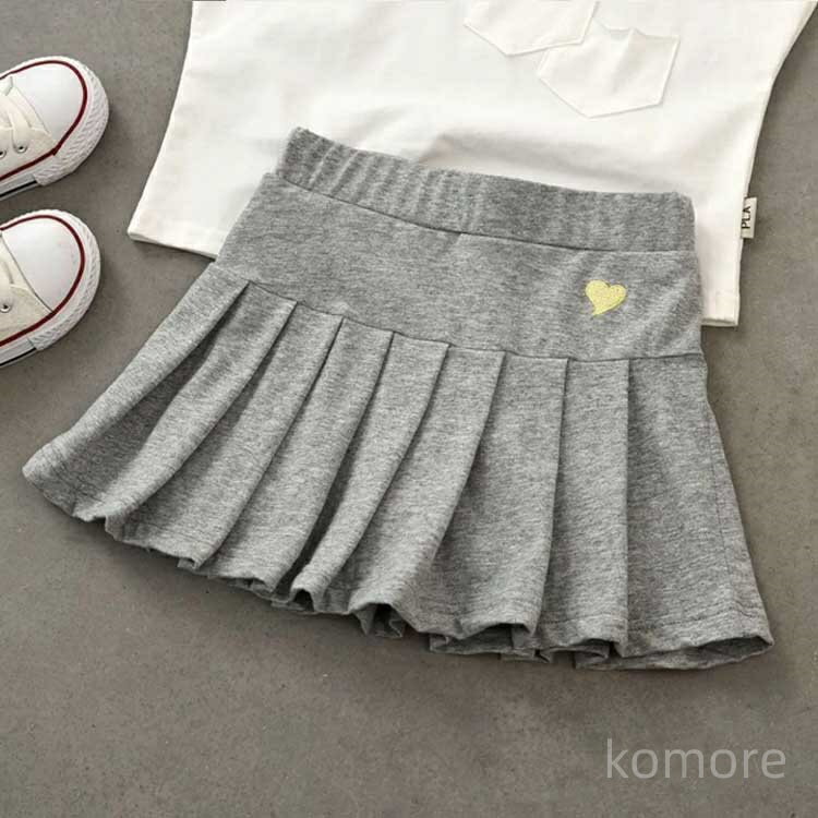 【送料無料】キッズ カジュアル フォーマル ミニスカート 刺繍 プリーツスカート スカパン プリーツ パ..