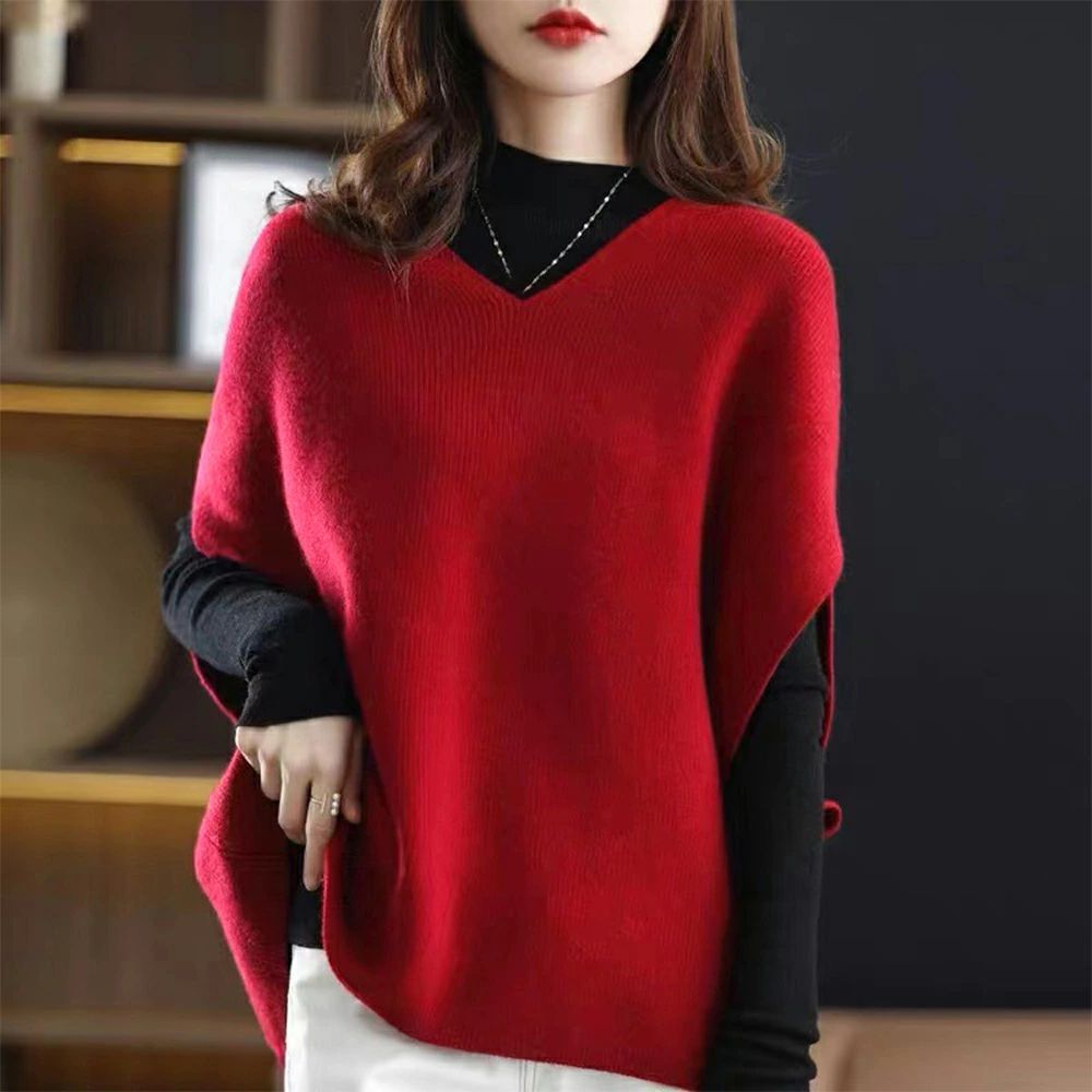 XL L M 春秋冬 韓国風レディース 重ね着 レディースチョッキ アイドルニットベスト 撮影 インスタ ン