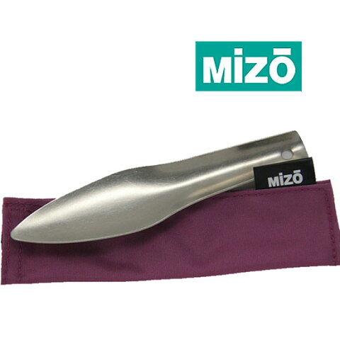 ミゾー MIZ003 モグ ケース付き ミニスコップ トイレスコップ 山用シャベル 穴掘り用 山菜採り トイレ用 ミミズ取り用 チタン製 【ゆうパケットOK】