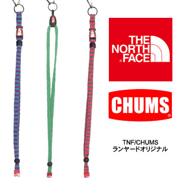 [キャッシュレス5%還元対象]ノースフェイス ランヤードオリジナル NN83605 TNF/CHUMS LANYARD ORIGINAL チャムス ゆうパケットOK