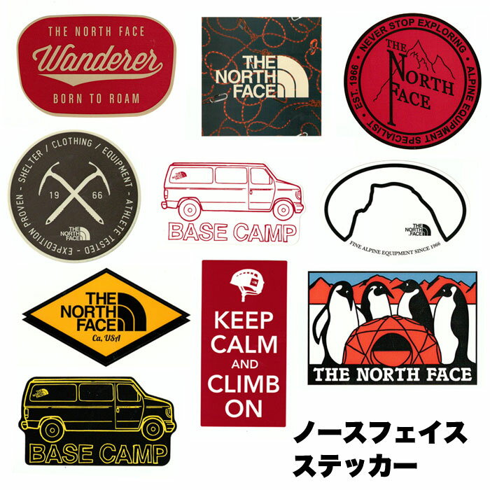 【割引クーポン配布中 5/27月1:59まで】ザノースフェイス ステッカー NN31710 TNFプリントステッカー TNF PRINT STICKER ステッカー デザイン シール デカール アウトドアグッズ用