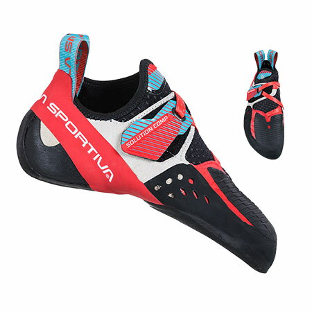 スポルティバ ソリューションコンプウーマン SPRT30A レディース/女性用 クライミングシューズ SOLUTION COMP WOMAN ハイビスカス×マリブブルー(402602)